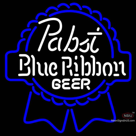 Pabst Blue White Ribbon Neon Beer Sign