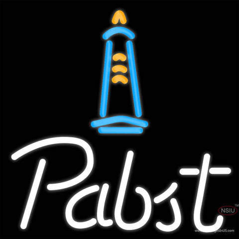 Pabst Light House Neon Beer Sign x