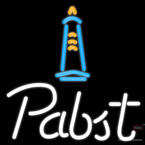 Pabst Light House Neon Beer Sign x 