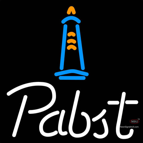 Pabst Light House Neon Beer Sign x 