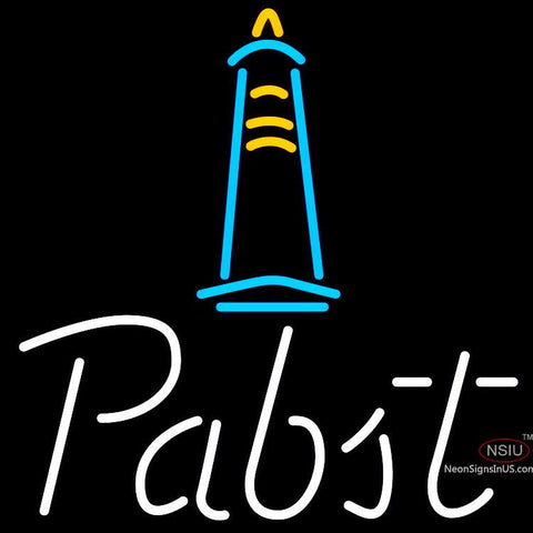 Pabst Light House Neon Beer Sign x