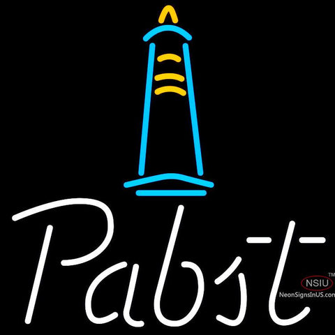 Pabst Light House Neon Beer Sign x 