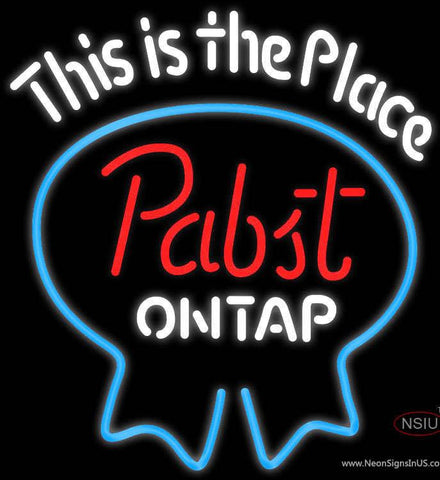 Pabst Light This Is The Place Neon Beer Sign