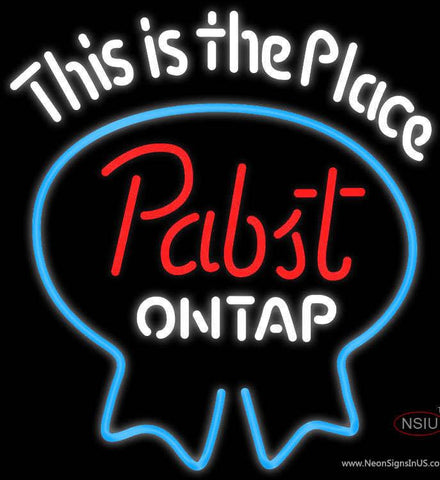Pabst Light This Is The Place Neon Beer Sign 