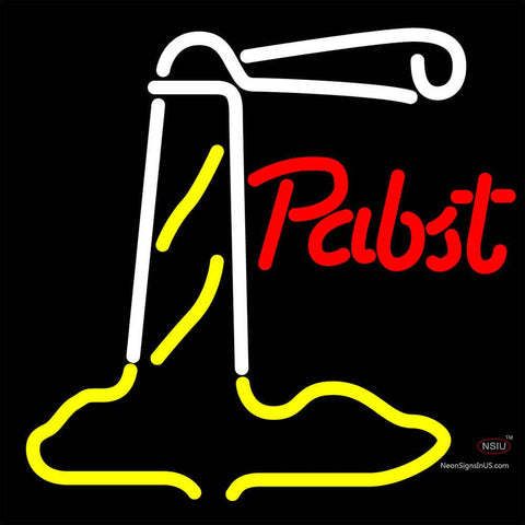 Pabst Red Light House Neon Beer Sign x