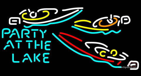 Party At The Lake Neon Sign 