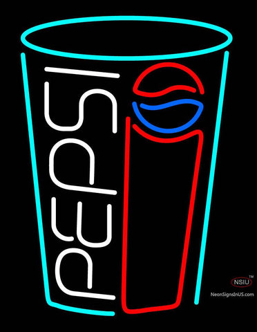 Pepsi Glass Neon Sign 