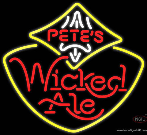 Petes Wicked Ale Real Neon Glass Tube Neon Sign