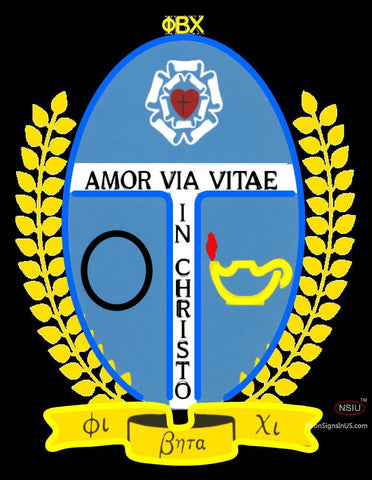 Phi Beta Chi Logo Neon Sign 