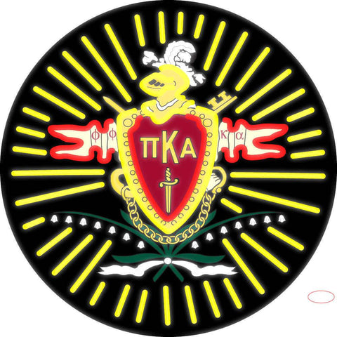 Pi Kappa Alpha Logo Real Neon Glass Tube Neon Sign 