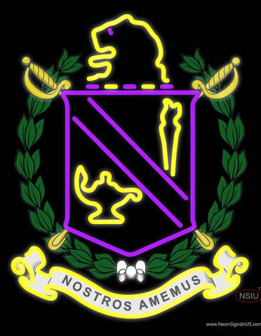 Pi Lambda Phi Chapters Logo Real Neon Glass Tube Neon Sign 