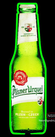 Pilsner Urquell Bottle Neon Sign
