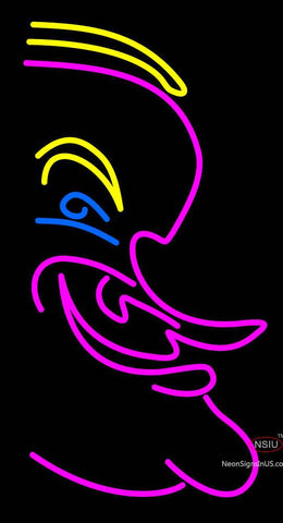 Pink Face Neon Sign 