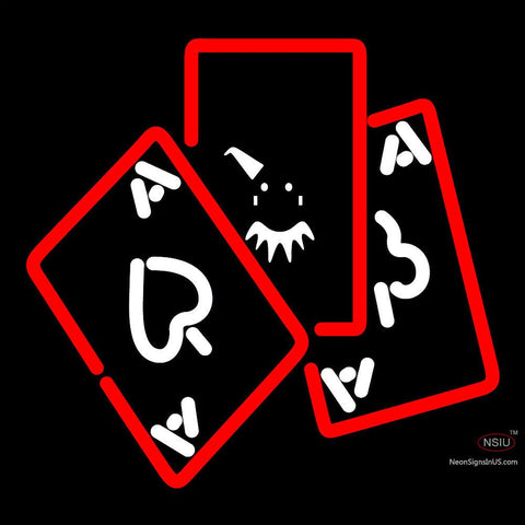 Poker Ace And Poker Neon Sign x 
