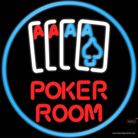 Poker Room Real Neon Glass Tube Neon Sign x 