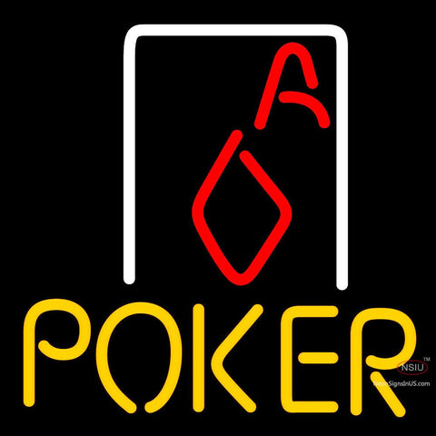 Poker Squver Ace Neon Sign x 