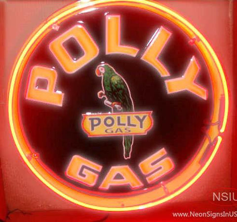 Polly Gasoline Real Neon Glass Tube Neon Sign 