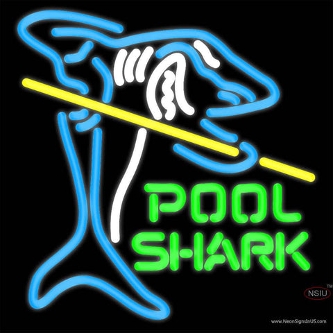 Pool Shark Real Neon Glass Tube Neon Sign x 