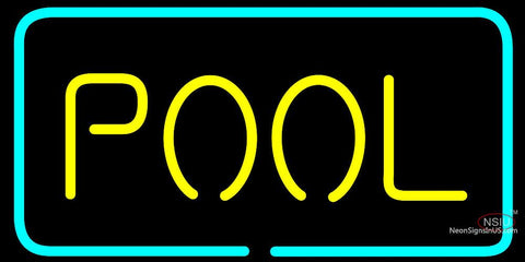 Pool Yellow Neon Sign