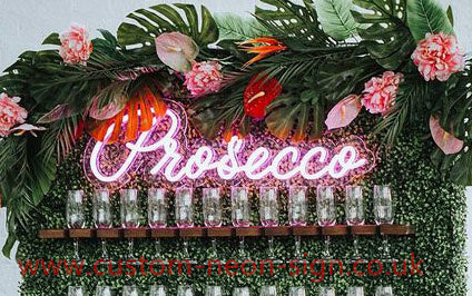 Prosecco Wedding Home Deco Neon Sign