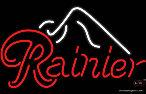 Rainier Ice Mountain Neon Beer Sign