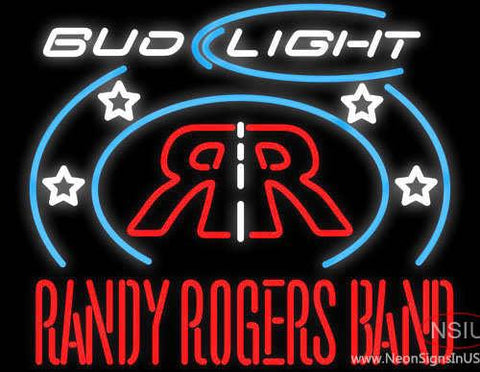 Randy Rogers Bud Light Neon Beer Sign