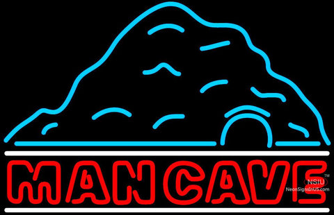 Rec Room Mountain Red Man Cave Neon Sign 