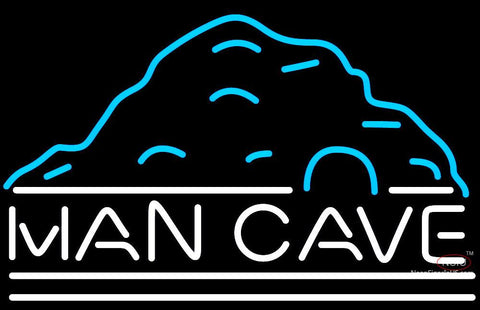 Rec Room Mountain White Man Cave Neon Sign 