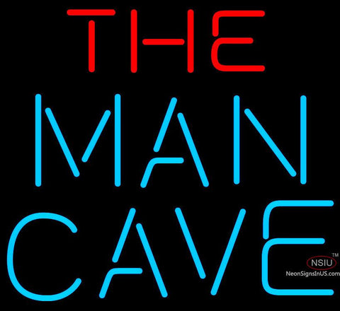 Red And Blue The Man Cave Neon Sign x 