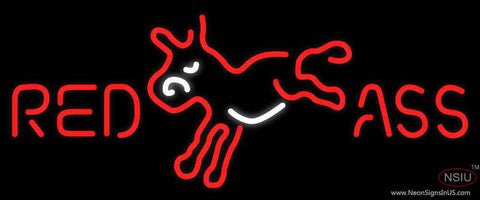 Red Ass Donkey Neon Beer Sign