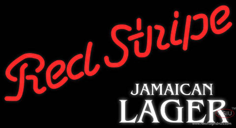 Red Stripe Jamaican Lager Logo Neon Beer Sign