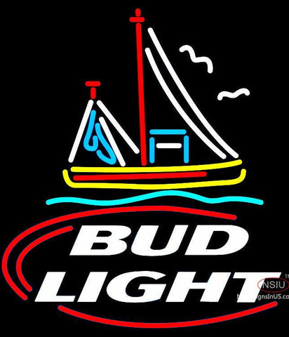 Bud Light Shrimp Boat Neon Beer Sign