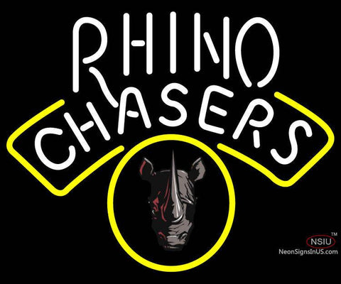 Rhino Chasers Small Neon Beer Sign x