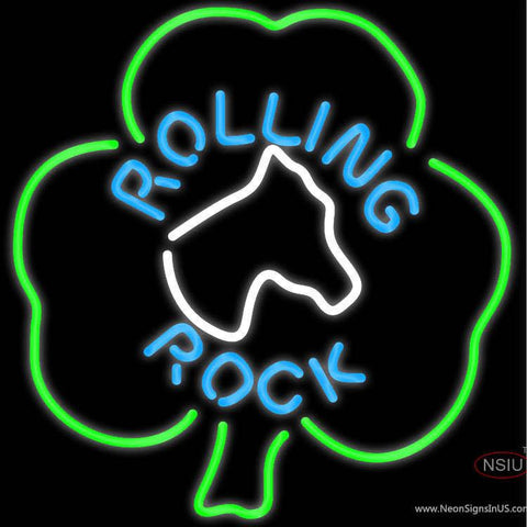 Rolling Rock Horse Head Shamrock Neon Beer Sign x 