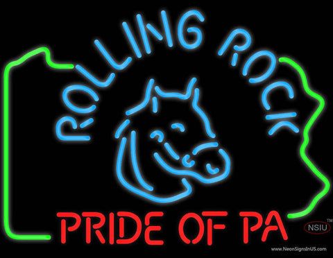 Rolling Rock Pride Of Pa Neon Beer Sign 