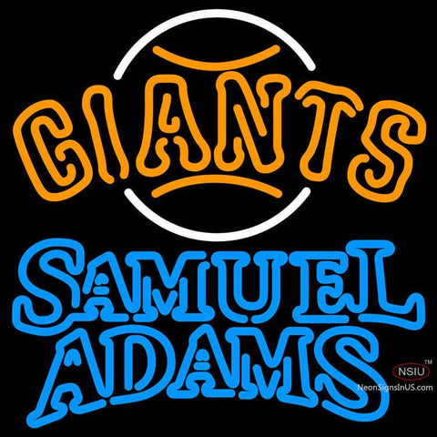 Samual Adams Double Line San Francisco Giants MLB Neon Sign  