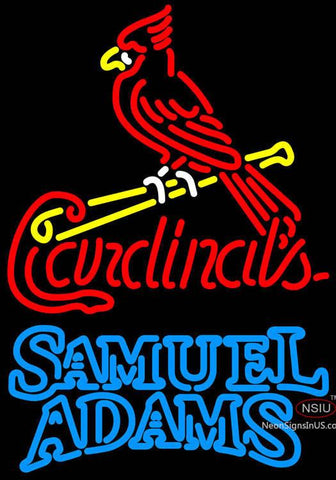 Samual Adams Double Line St Louis Cardinals MLB Neon Sign  