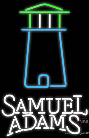 Samual Adams Lighthouse Art Neon Beer Sign