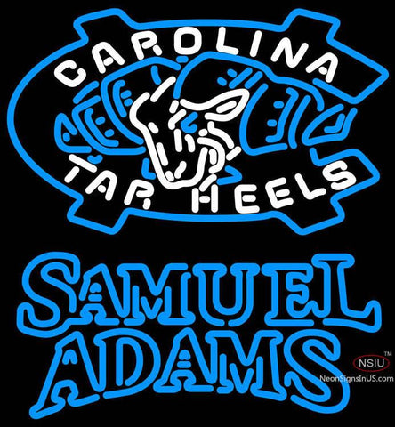 Samuel Adams Double Line Unc North Carolina Tar Heels MLB Neon sign  