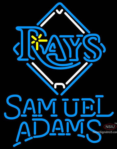 Samuel Adams Single Line Tampa Bay Rays MLB Neon Sign   