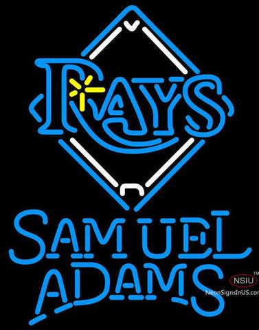 Samuel Adams Single Line Tampa Bay Rays MLB Neon Sign  