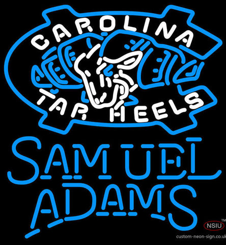 Samuel Adams Single Line Unc North Carolina Tar Heels MLB Neon sign 