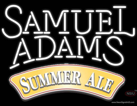 Samuel Adams Summer Ale White Neon Beer Sign