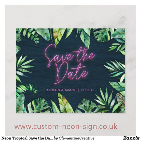 Save The Date Wedding Home Deco Neon Sign 