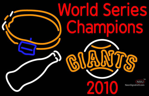 SBS Bark With The Coke Bottle World Series Champs  Neon Sign