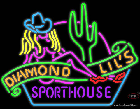 Sexy Diamond Lil's Sport house Las Vegas Neon Real Neon Glass Tube Neon Sign