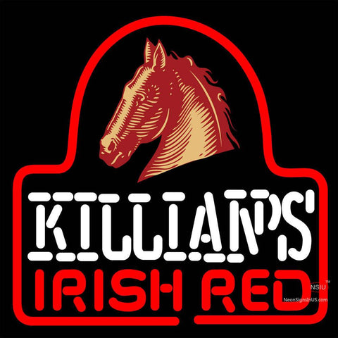 Sgeorge Killians Irish Red Horse Head Neon Beer Sign x 