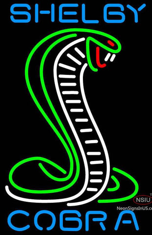 Shelby Tall Green Cobra Neon Sign