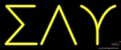 Sigma Lambda Upsilon Real Neon Glass Tube Neon Sign 