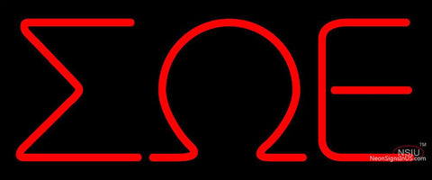 Sigma Omega Epsilon Neon Sign  